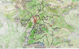 Übersicht von (Fluss-)Radwegen, die Andreas und Susanne Fuhrmann bereits gefahren sind