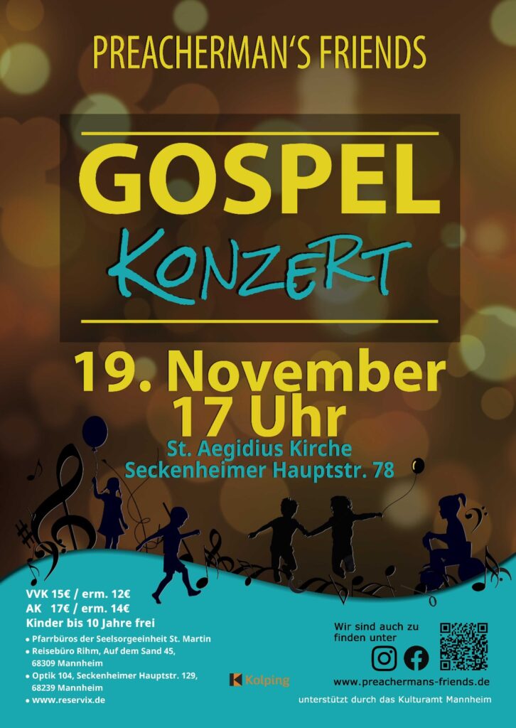 Preachermans Friends - Plakat Jahreskonzert 2023