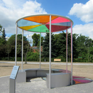 Kunst Skulptur Sitzfläche Verl Bürmsche Wiese